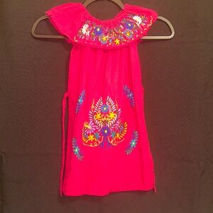 Mexican pink dress for girl